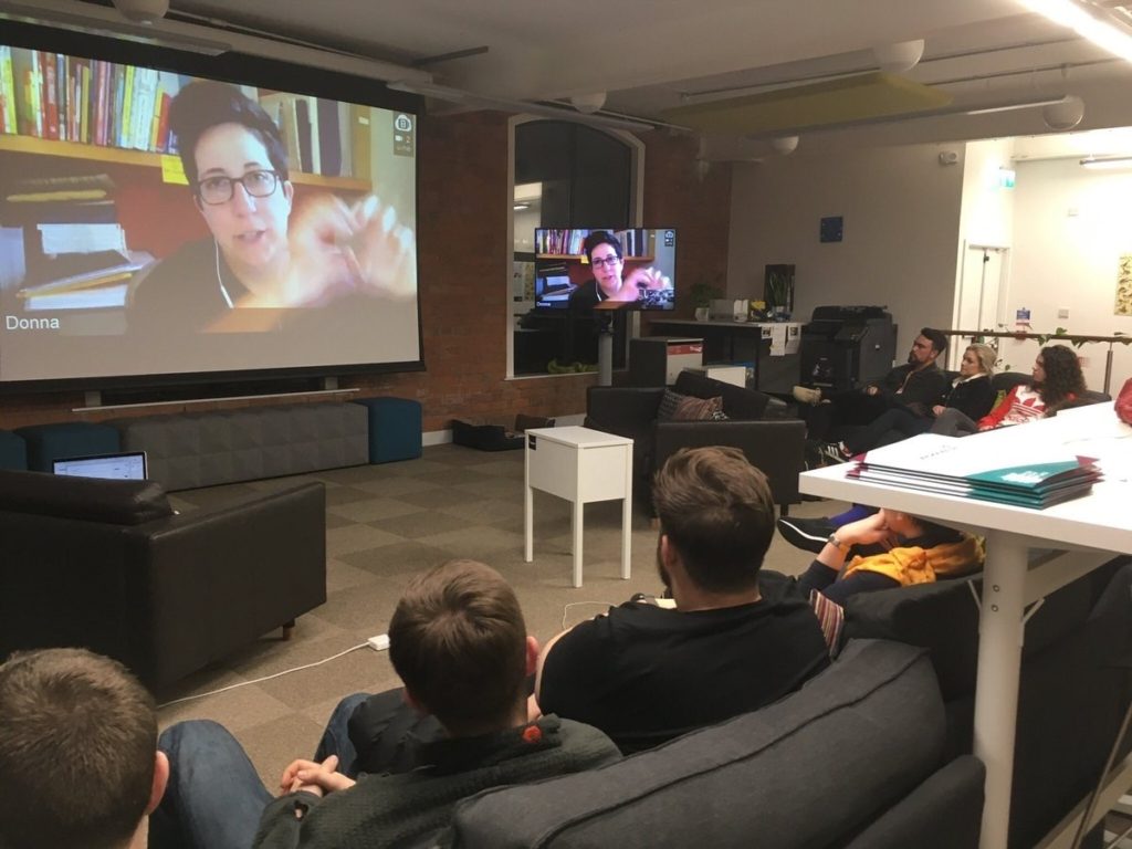 Donna Lichaw appears at UX Bookclub Belfast